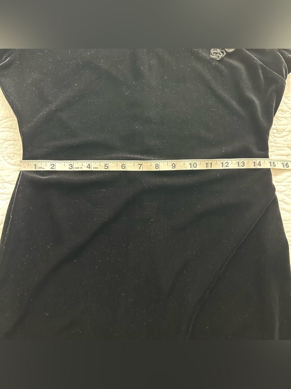 Vintage Night Way Collections Black Velvet Cheongsam Gown Women’s M 90s Evening - Picture 10 of 11